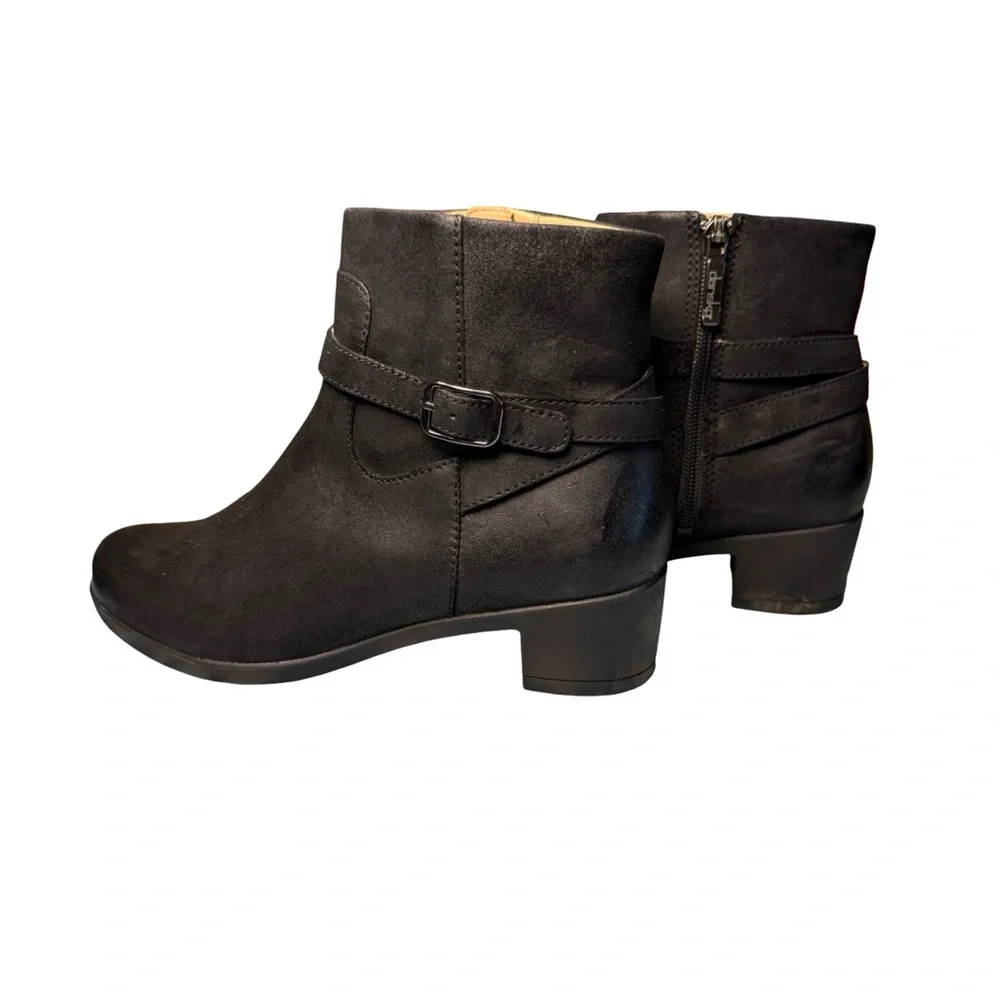 Dansko Black Leather Ankle Boots Size 39 - Picture 3 of 8